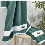 Lacoste Heritage Anti-Microbial 100% Supima Cotton Towel – 75 x 140 cm
