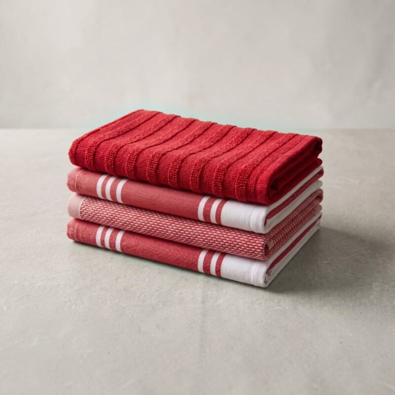Premium Cotton Kitchen Towel Set of 4